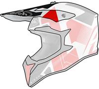 La visière avant du casque Airoh WRAAP Raze en rouge brillant