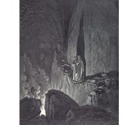 La vision de l'enfer. Illustration de Gustave Dore pour Dante Alighieri s Inferno la première partie de la trilogie poème narrative épique La Divine Comédie. Poster imprimé par Ken Welsh (30,5 x 38,1