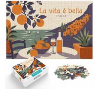 La Vita è Bella, Italia - Life is Beautiful p Puzzle, 1000 pièces | Pour les amateurs qui aiment avancer étape par étape : ce puzzle adulte 1000 pièces offre une pause loin des écrans.