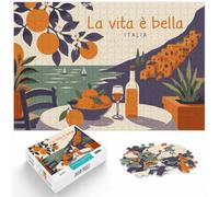 La Vita è Bella, Italia - Life is Beautiful p Puzzle, 1000 pièces | Pour les w nds d'hiver : ce puzzle 1000 pièces adulte crée un moment puzzle pendant les journées froides.