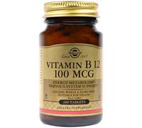 La Vitamine B12, 100 Mcg, 100 Comprimés -Solgar