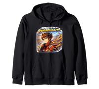 La Vitesse est ma personnalité Racing Vibes Sweat à Capuche