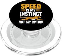 La Vitesse est Mon Instinct, Pas Mon Option Cheetah Runner PopSockets PopGrip pour MagSafe