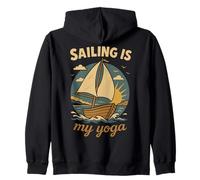 La Voile est Mon Yoga Captain Boat Nautical Sweat à Capuche