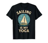 La voile est mon yoga Captain Boat Nautical T-Shirt