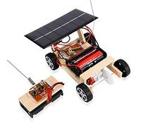 La Voiture à Télécommande Solaire de DIY, à Télécommande sans Fil Educative de Jouets Joue le Jeu de Voiture Solaire Assemblé d'Enfants