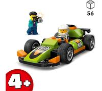 LEGO Voiture de course 60399 – Verte, dès 4 ans, avec pilote et photographe