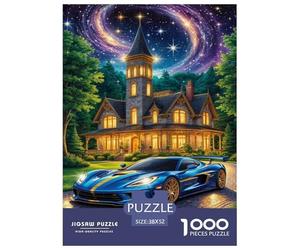La Voiture de Luxe Puzzle 1000 Pièces Educa Jouet Jeu D'Intelligence Décoration Intérieure intéressant Jeu Éduchatif Challenge Toy Adultes & Enfants des 14 Ans 52x38cm/1000pcs