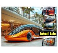 La voiture du futur - Design, voitures et conduite autonome du futur, Version française (Calendrier mural 2026 DIN A3 portrait), Calendrier CALVENDO mensuel