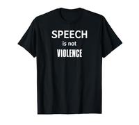 La Voix n'est Pas Violence T-Shirt Graphique avec Valeur