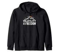 La volatilité est la liberté - Bitcoin Trading BTC Bitcoin Saying Sweat à Capuche