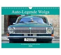 La Volga, une légende de l'automobile - Une voiture ancienne d'URSS à Cuba, Version française (Calendrier mural 2026 DIN A4 portrait), Calendrier CALVENDO mensuel