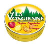 LA VOSGIENNE Bonbons Framboise Citron Orange 125g (Lot de 4)