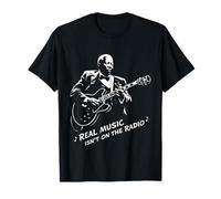La Vraie Musique n'est Pas à la Radio - Blues Legend Guitar T-Shirt