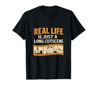 La vraie vie est juste une longue illustration cinématographique T-Shirt
