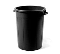 La zappa Bidon en plastique à deux poignées pour récolte et construction (poubelle sans couvercle, 75 litres)