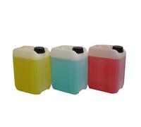 La zappa Bidon en plastique recyclé pour transport liquide et acide avec bouchon à vis (20 l, transparent)