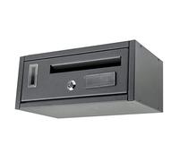 La zappa Boîte aux lettres murale pour immeuble, boîte à lettres modulable "Made in Italy" (Anthracite, 1 Place)