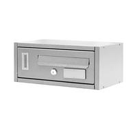 La zappa Boîte aux lettres murale pour immeuble, modèle modulable "Made in Italy" (Argent, 1 place)