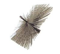 La zappa Brosse en acier "carré" pour balayage cheminées type professionnel, nettoyage des conduits de cheminée. (25 x 25 cm)