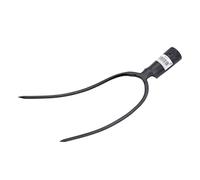 La zappa Fourche à foin fumier et ballons avec dents en acier forgé antirouille (2 pointes)