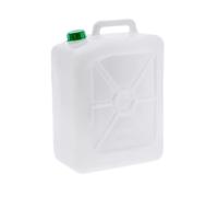 La zappa Jerrican de qualité alimentaire en polyéthylène non toxique, blanc, 30 litres