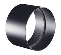 La zappa Manche de raccord pour cheminée et poêle à bois en acier noir de 1,2 mm (manchon femelle, diamètre 100 mm)