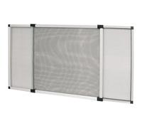 La zappa Moustiquaire en aluminium extensible pour portes et fenêtres adaptable sur mesure (aluminium, 70 x 100 cm)