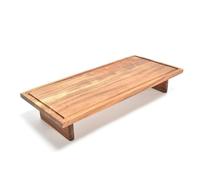 La zappa Planche à découper rectangulaire en bois naturel pour aliments 55 x 25 cm