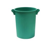 La zappa Poubelle en PVC empilable sans couvercle pour ordures (75 L - Ø 44 x h 63 cm, Vert)