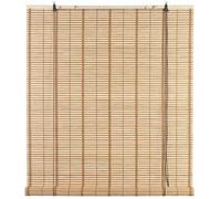 La zappa Store roulant en bambou "Africa" enroulement à poulie avec support extérieur en bois (100 x h 160 cm, marron clair)