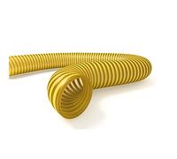 La zappa Tuyau spiralé non toxique pour moto pompe avec spirale de renfort jaune pour liquides alimentaires antichoc (Ø 30 mm, 25 m)