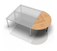 LA160 G - tablette d'extension 160x80 Noyer