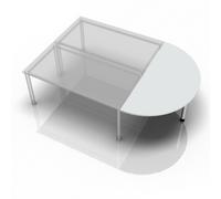 LA160 - tablette d'extension 160x80 Gris