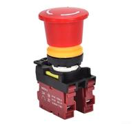 LA36M Interrupteur à bouton-poussoir d'arrêt de qualité industrielle 400 V 10 A 1NO 1NC Type de contact autobloquant Tête de champignon (A)