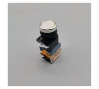 LA38-11D button switch with light 220V self-locking and self-resetting flat head control LA38-11DN opening 22MM NWPNLXEA(WHITE,SELF RESET_110V)
