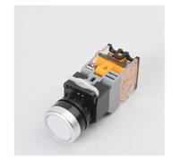 LA38-11XD/2 Button switch with light 22 self locking reset flat head inching switch 24 220 V red green start mushroom knob NWPNLXEA(White,SELF RESET_24V)