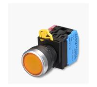 LA38 2 position 1NO /1NC with LED Indicator light 24V 220V Self reset Self-lock 22mm Push Button Switch series NWPNLXEA(Button-YELLOW,SELF-RESET_220V)