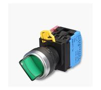 LA38 2 position 1NO /1NC with LED Indicator light 24V 220V Self reset Self-lock 22mm Push Button Switch series NWPNLXEA(Knob-GREEN,SELF-RESET_220V)
