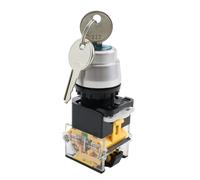 LA38 Interrupteur de verrouillage à clé, sélecteur rotatif, 2 positions, 3 positions, AC 380V 10A