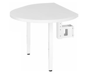 LA92 C | Plateau de fixation avec console et 2 pieds de support inclus - Blanc/Blanc