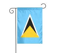 LAABBE Drapeau de Sainte Lucie - Mât de jardin imprimé - Décoration extérieure - Tendance - 30,5 x 45,7 cm