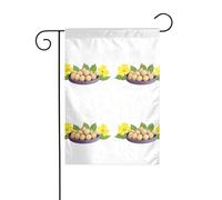 LAABBE He'ta in the flower tray Printed Garden Flag Pole Outdoor Courtyard Decoration Fashion 30,5 x 45,7 cm