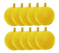 LAANCOO Pièges Collants de moucherons pour Plantes, 10pcs Boule de Mouches Fruits, 3 Pouces suspendues à la Mouche Fruits, Boules capteur à, Multifonction des pièges Collants Jaunes pour Le