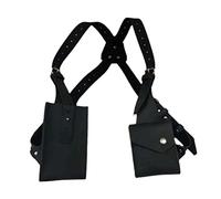 LAANCOO Sac à épaule Sac PU en Cuir en Cuir Anti-Theft Sac épaule cachée pour Homme Western Cowboy Retro Outdoor Double épaule Pouche d'aisselle, Sac Anti-Pickpocket
