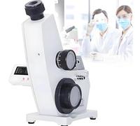 Lab Brix Réfractomètre, 1.3000-1.7000 ND Monoculaire Abbe Réfractomètre, 0-95% Brix, précision 0.0002, avec thermomètre numérique, pour l'enseignement en laboratoire et sciences