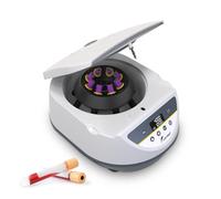 LAB FISH PRP Lab Benchtop Centrifuge Machine 8 x 2ml/5ml/10ml/15ml Capacity Test Tubes,Low Speed 500-5000r/min,Max 3074xg RCF