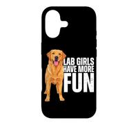 Lab Girls Have More Fun Labrador Retriever Yellow Lab Coque pour iPhone 17