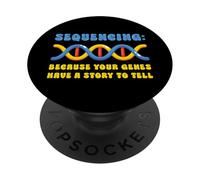 Lab Tech Technicien de séquençage d'ADN Biologie moléculaire PopSockets PopGrip Adhésif