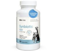 Lab-V Synbiotic Vet Probiotiques pour chiens et chats, 90 gélules probiotiques digestives pour chiens et chats avec prébiotiques, suppléments pour chien et chat, ferments lactiques, intestin santé